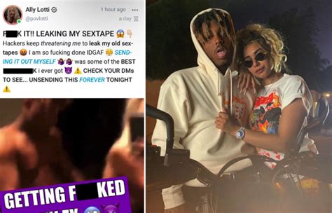 ally lotti leak|Juice WRLD's girlfriend leaks sex tape with late rapper in .